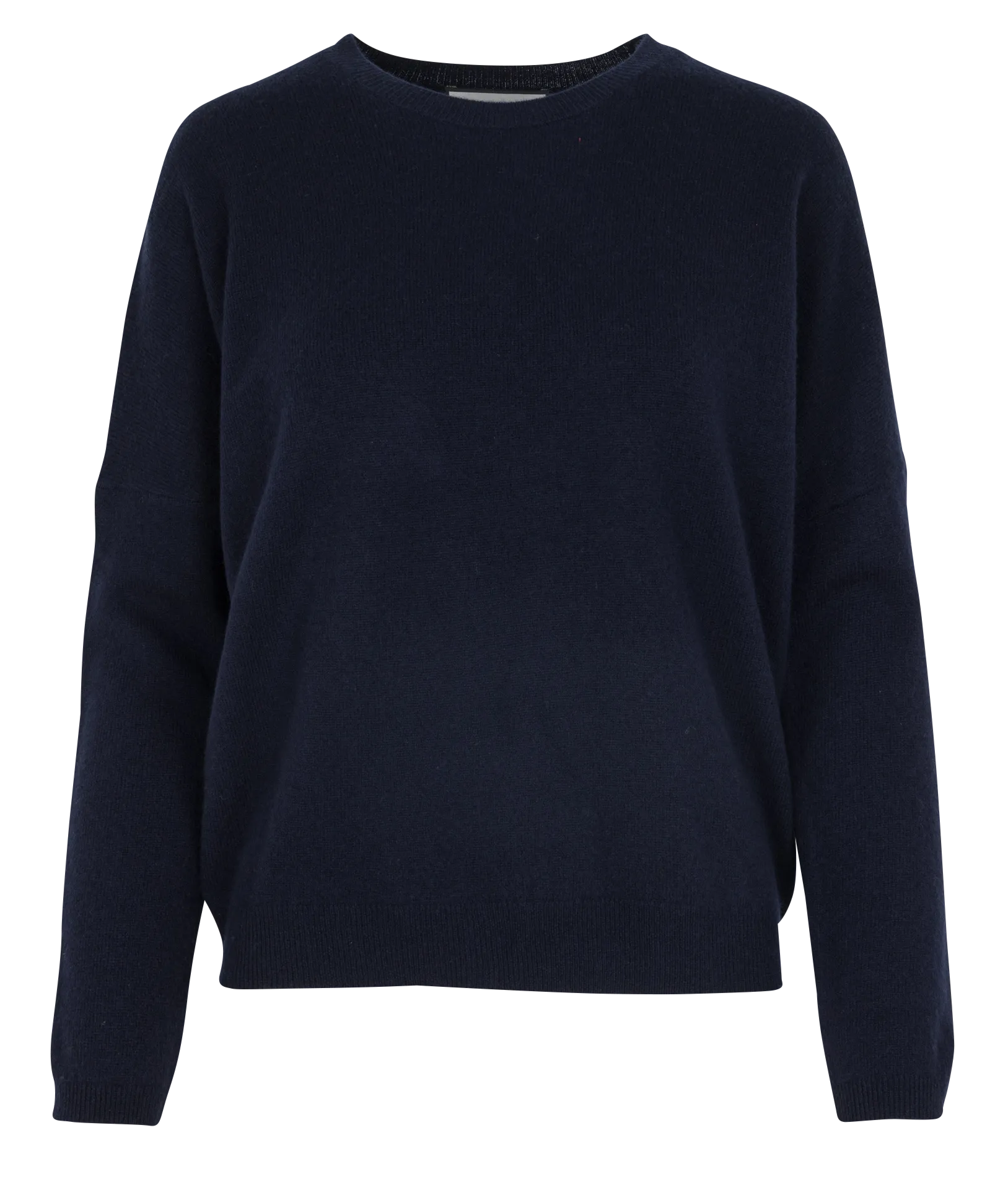 Rundhalsausschnitt-Pullover aus Woll-Kaschmir-Jacquard Blau MAPOLONIA