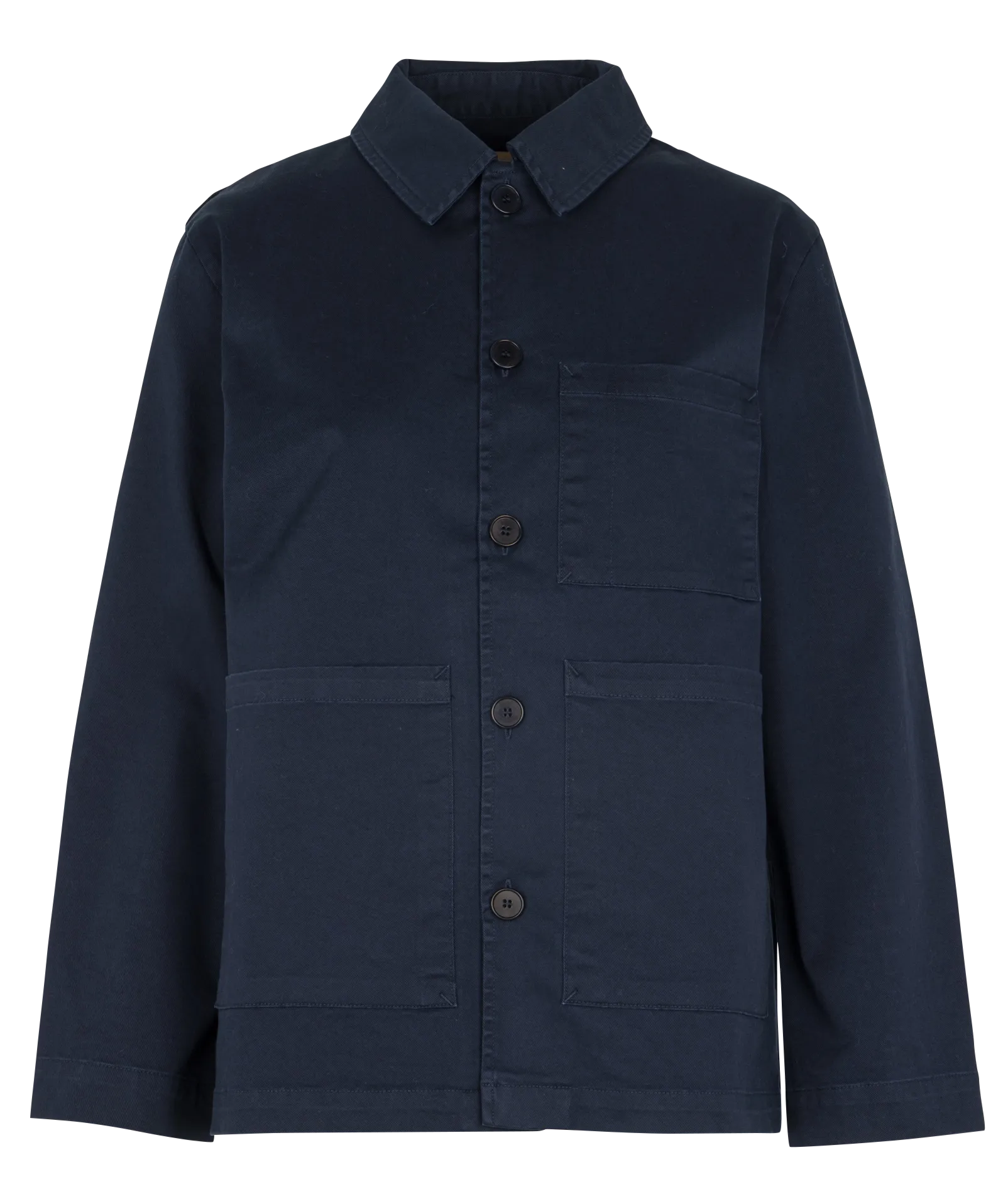 Baumwoll-Mix-Jacke mit klassischem Kragen Blau CAMERON