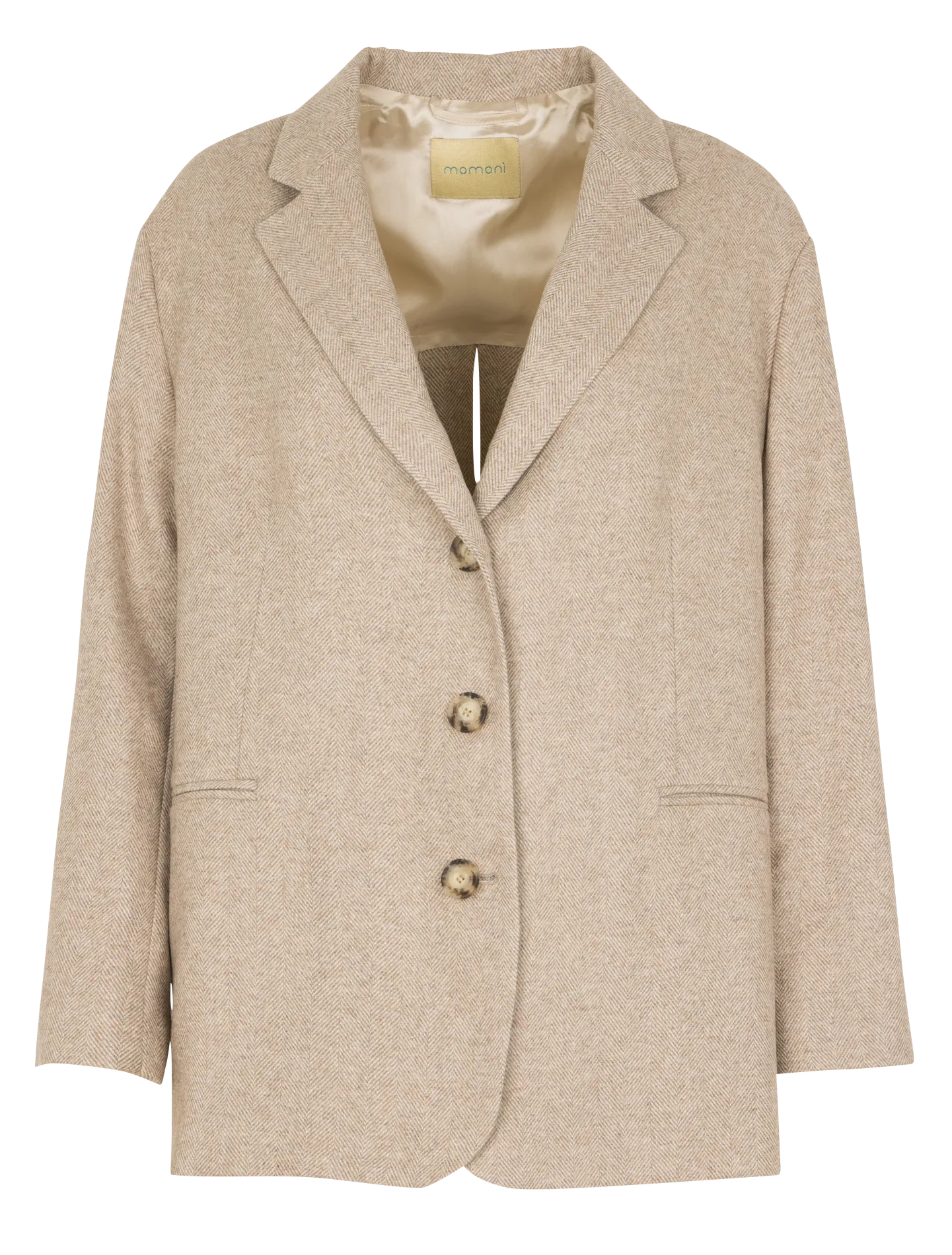 Blazer aus Wollmischgewebe Beige CANDY