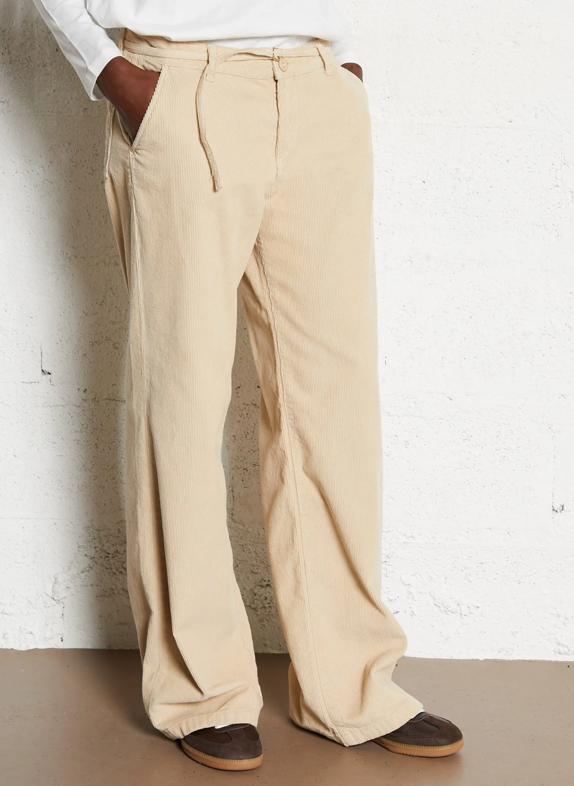 Caprihose aus Cord Beige TAHIS