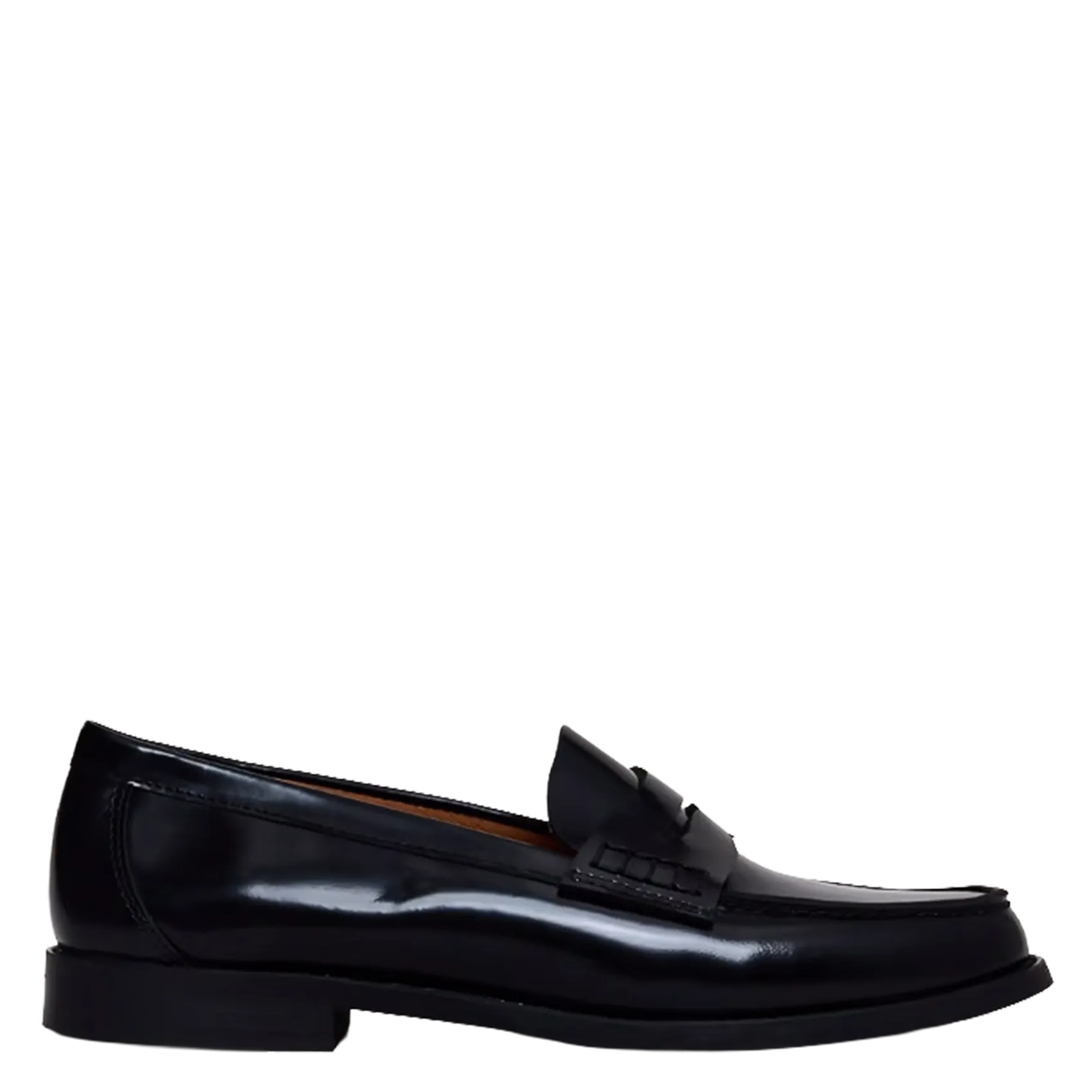 Mokassins aus Glacé-Leder Schwarz AUDELYA