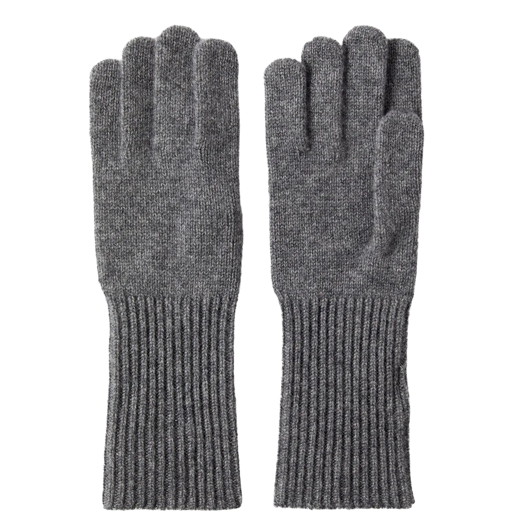 Handschuhe aus einer Mischung von Wolle und Kaschmir Pflaume CILLE