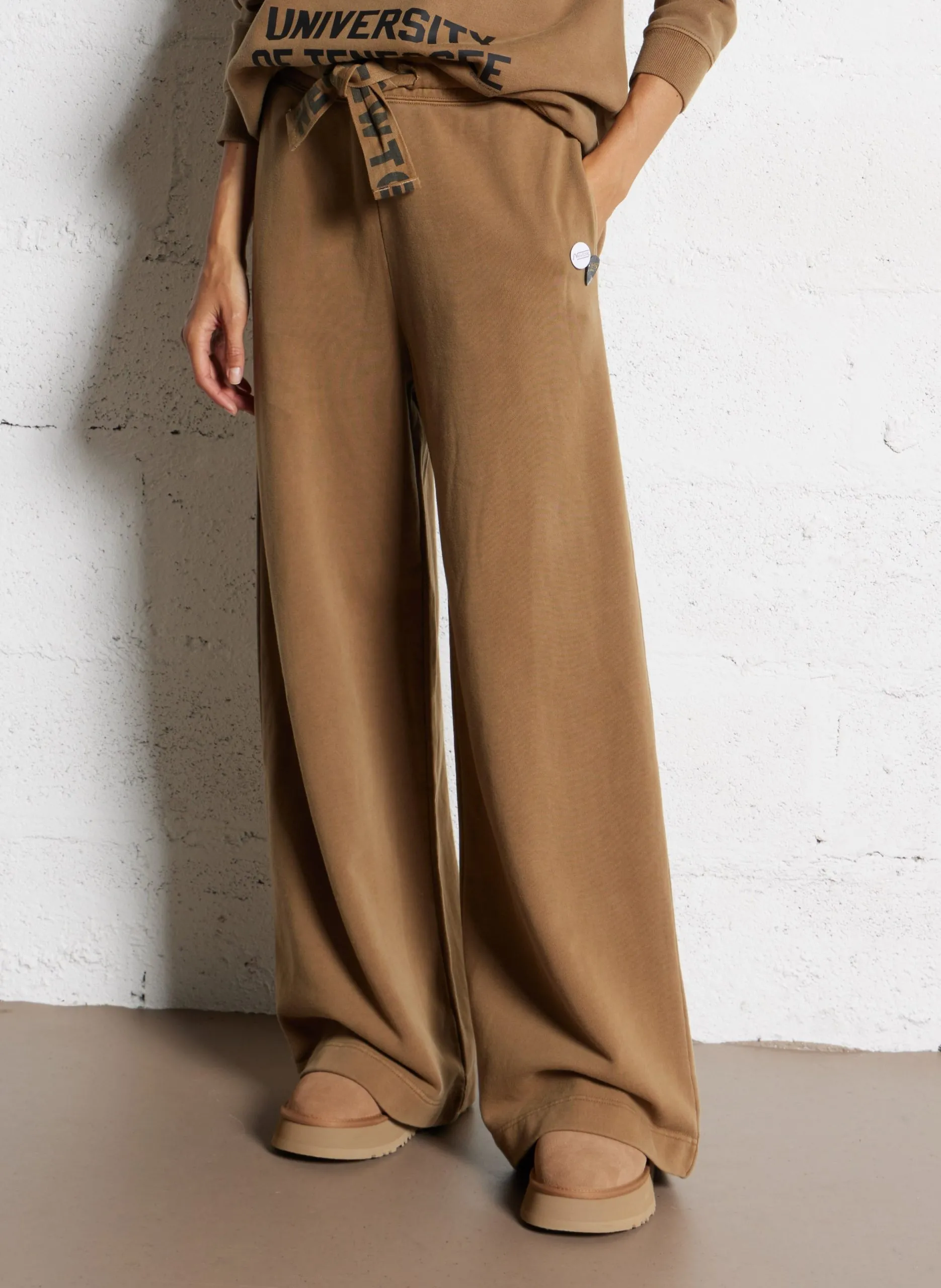 Weite Baumwolljogginghose Braun JOL