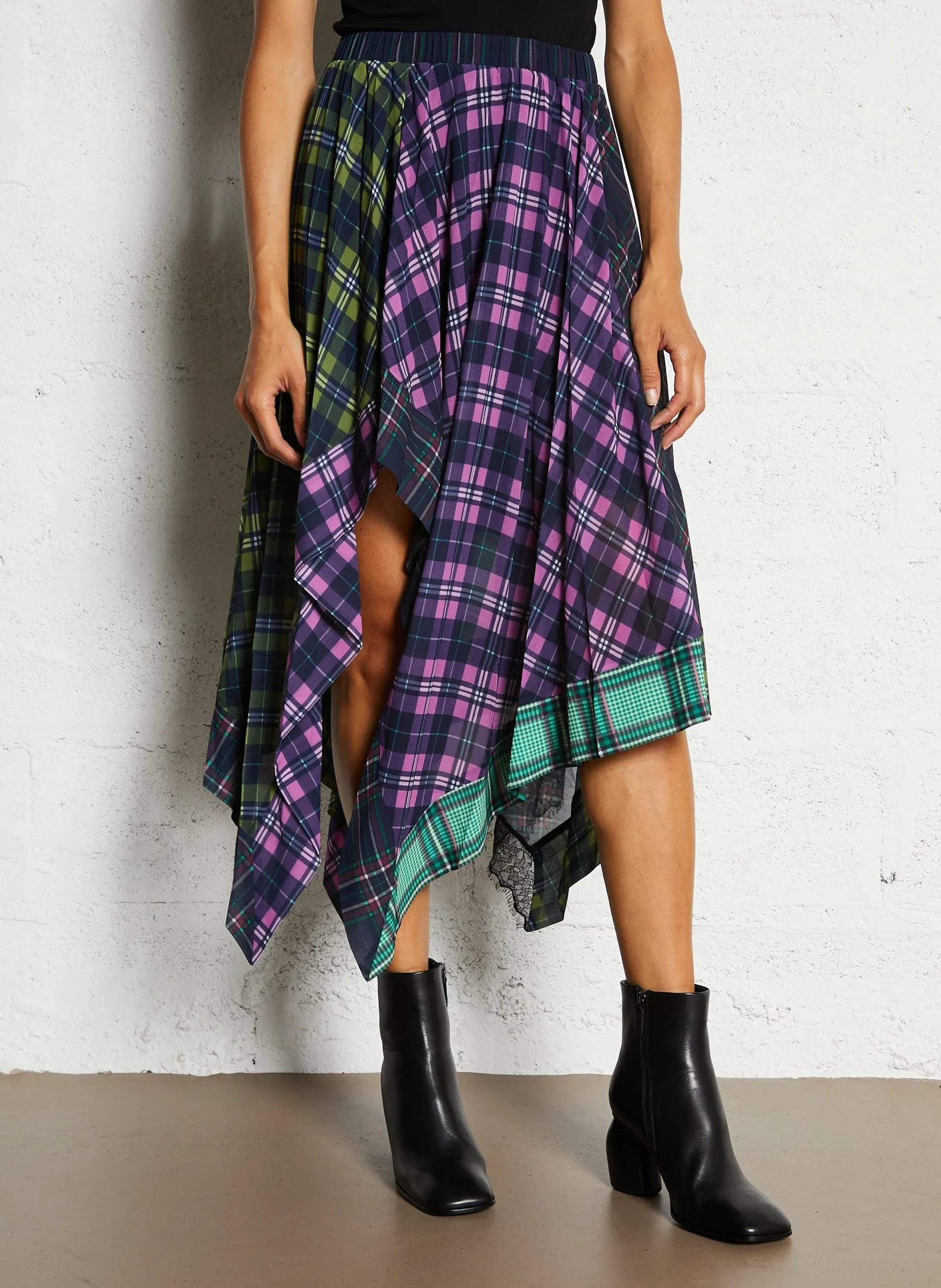 Asymmetrischer Rock Mehrfarbig THORN