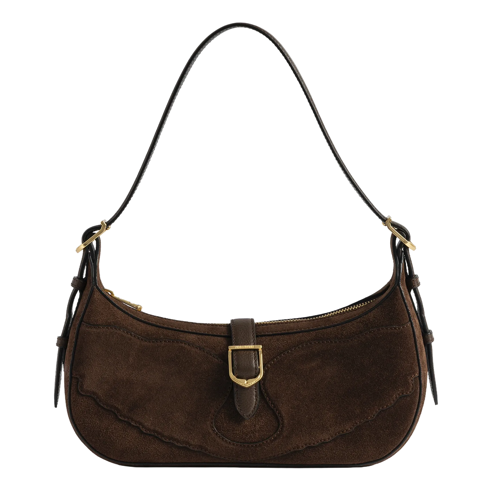 Umhängetasche aus Wildleder Braun MOONRISE