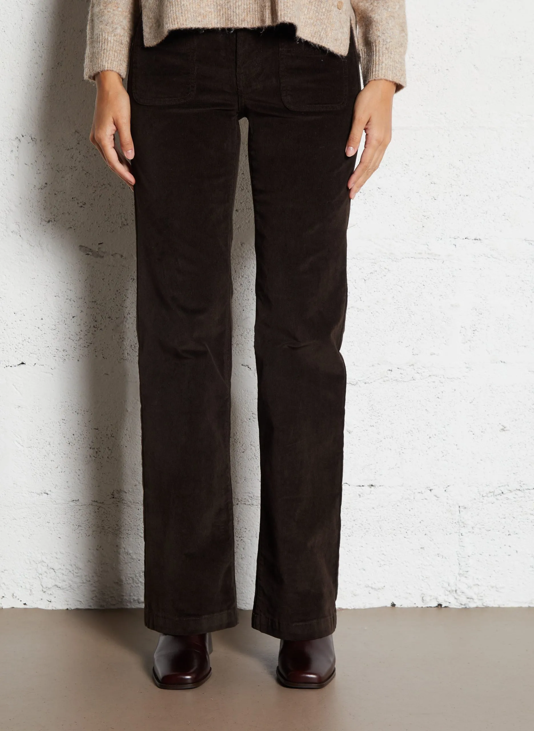 Gerade Samthose Braun SONNY