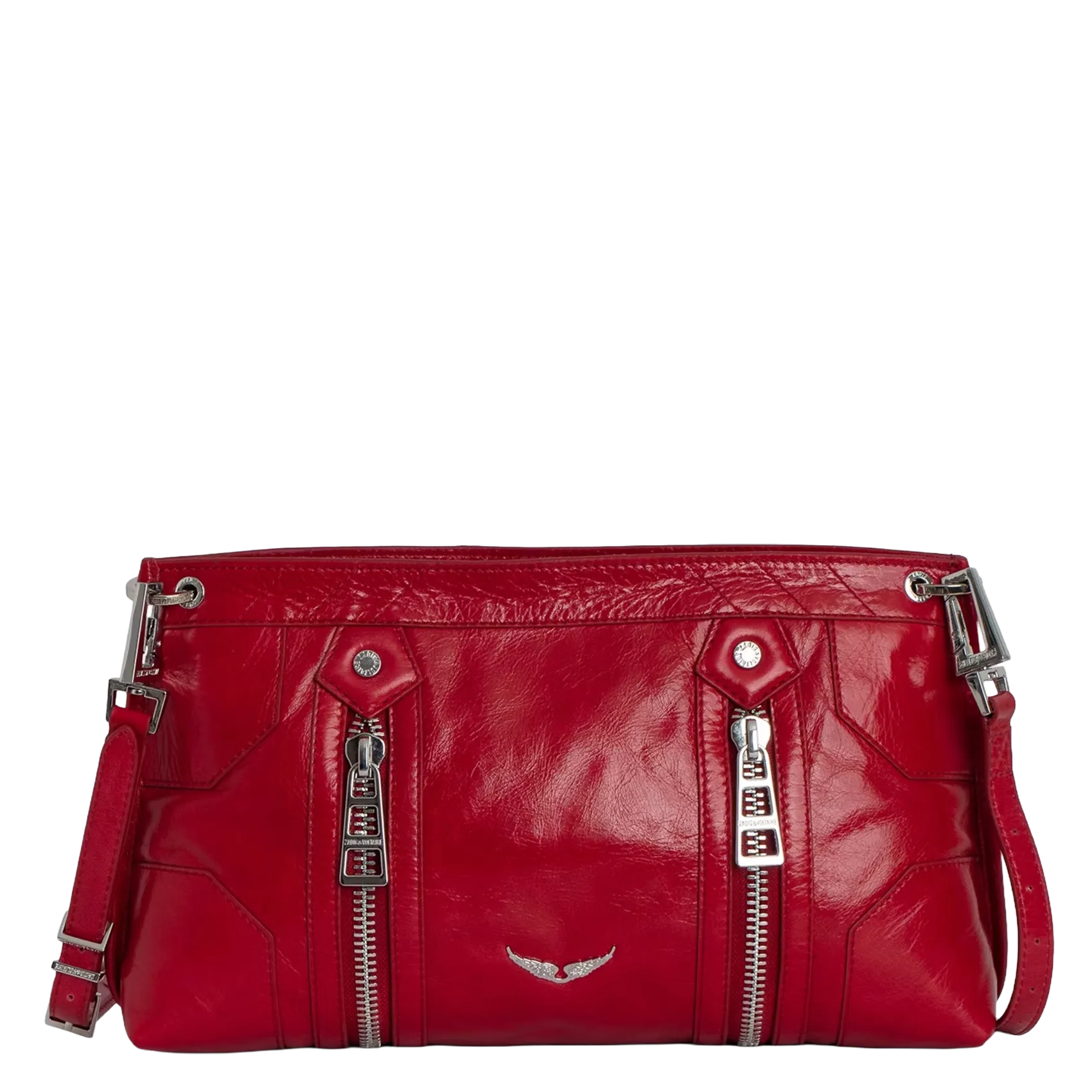 Umhängetasche aus Lackleder Rot SUNNY MOODY