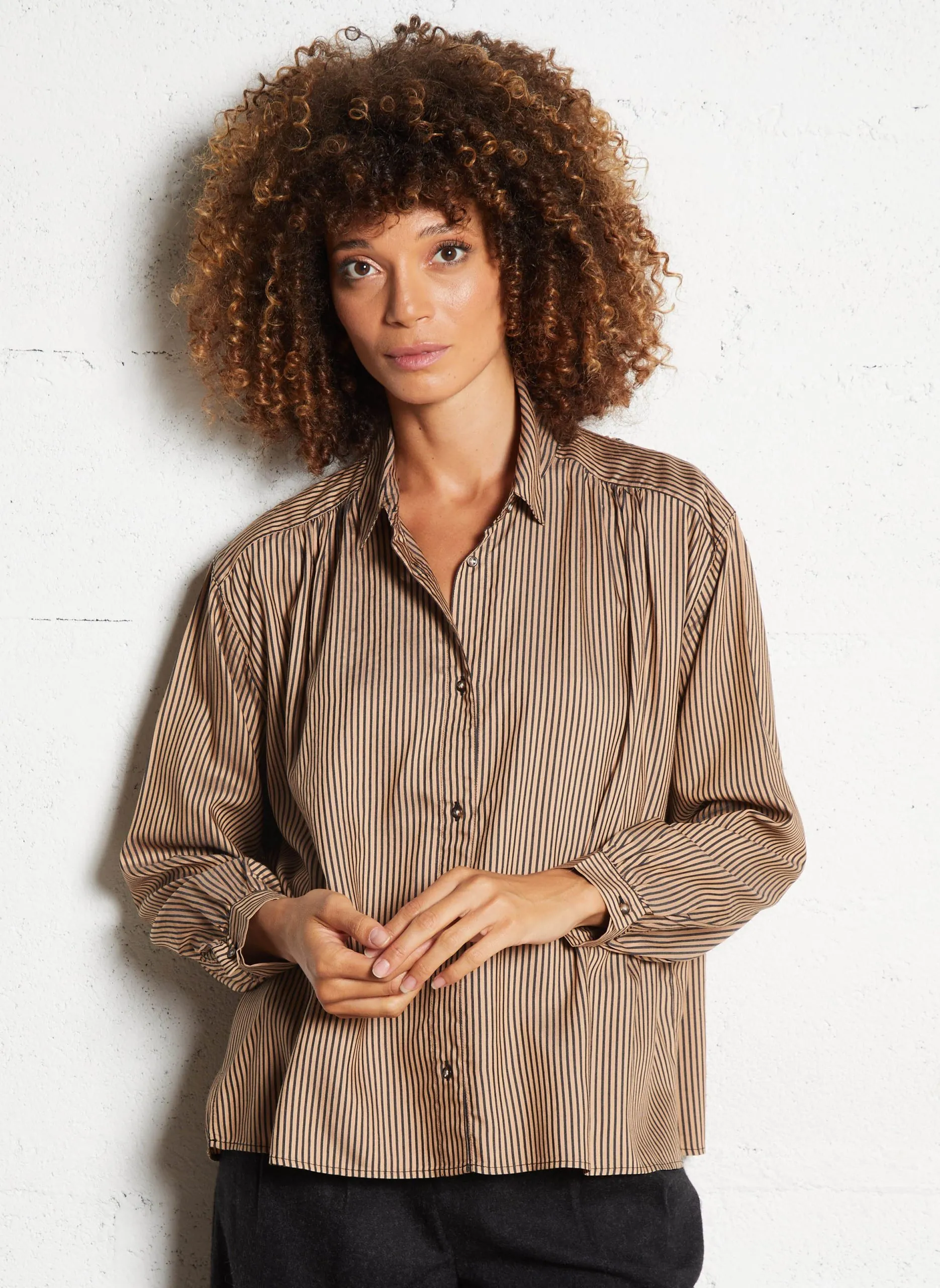 Bedrucktes Hemd mit klassischem Kragen Mehrfarbig ALI