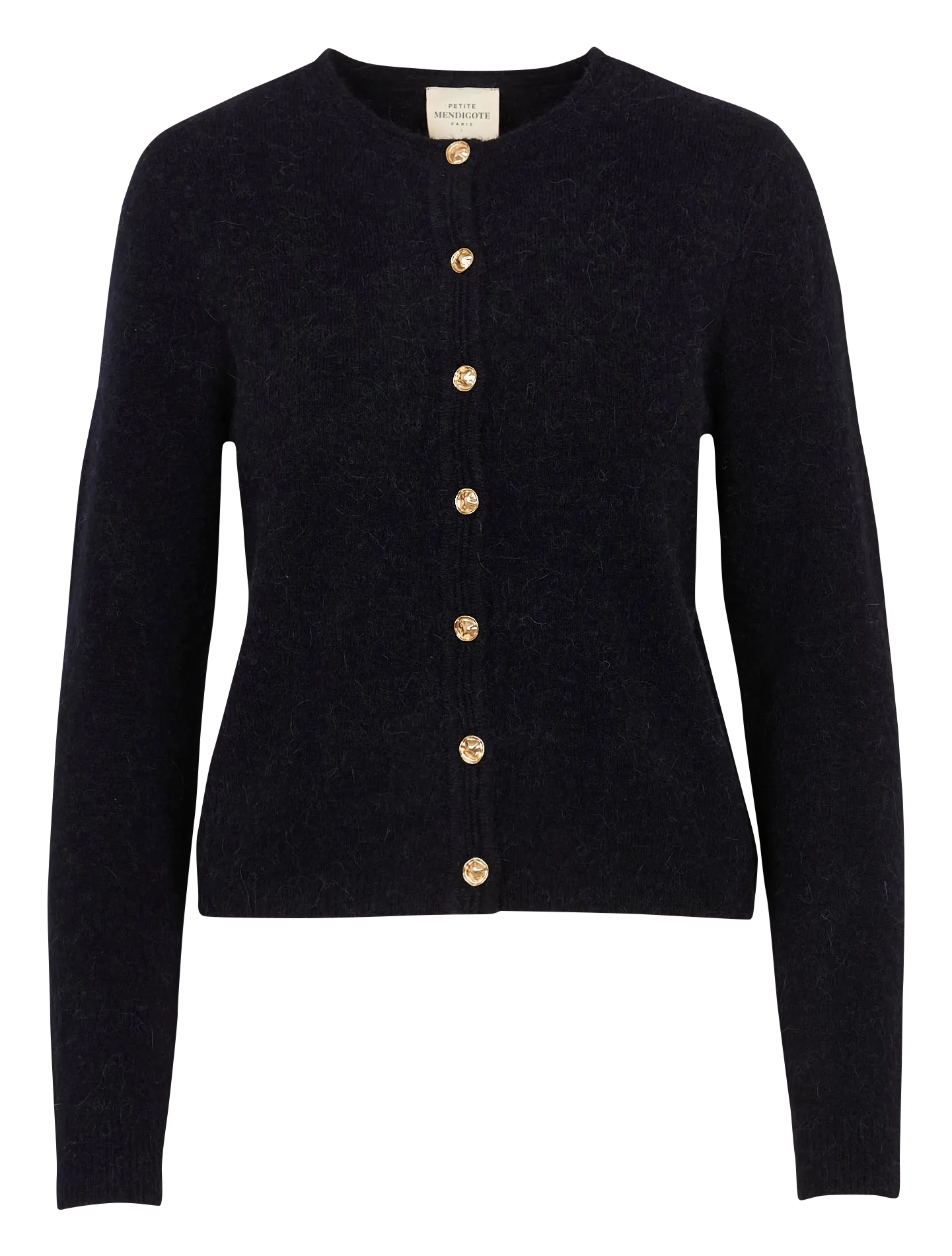 Oversize Rundhalsausschnitt Wollmischung Weste Blau MYRIAM