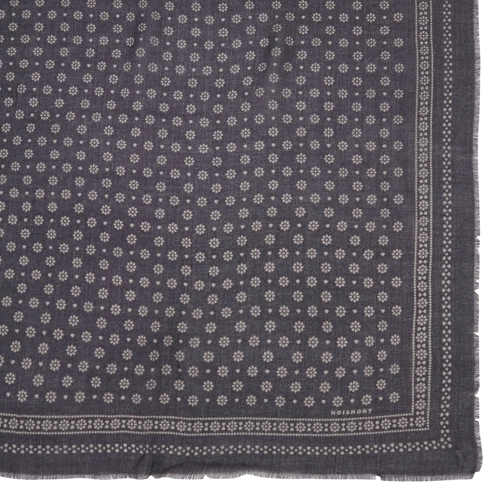 Tuch aus Wolle Silber N°676