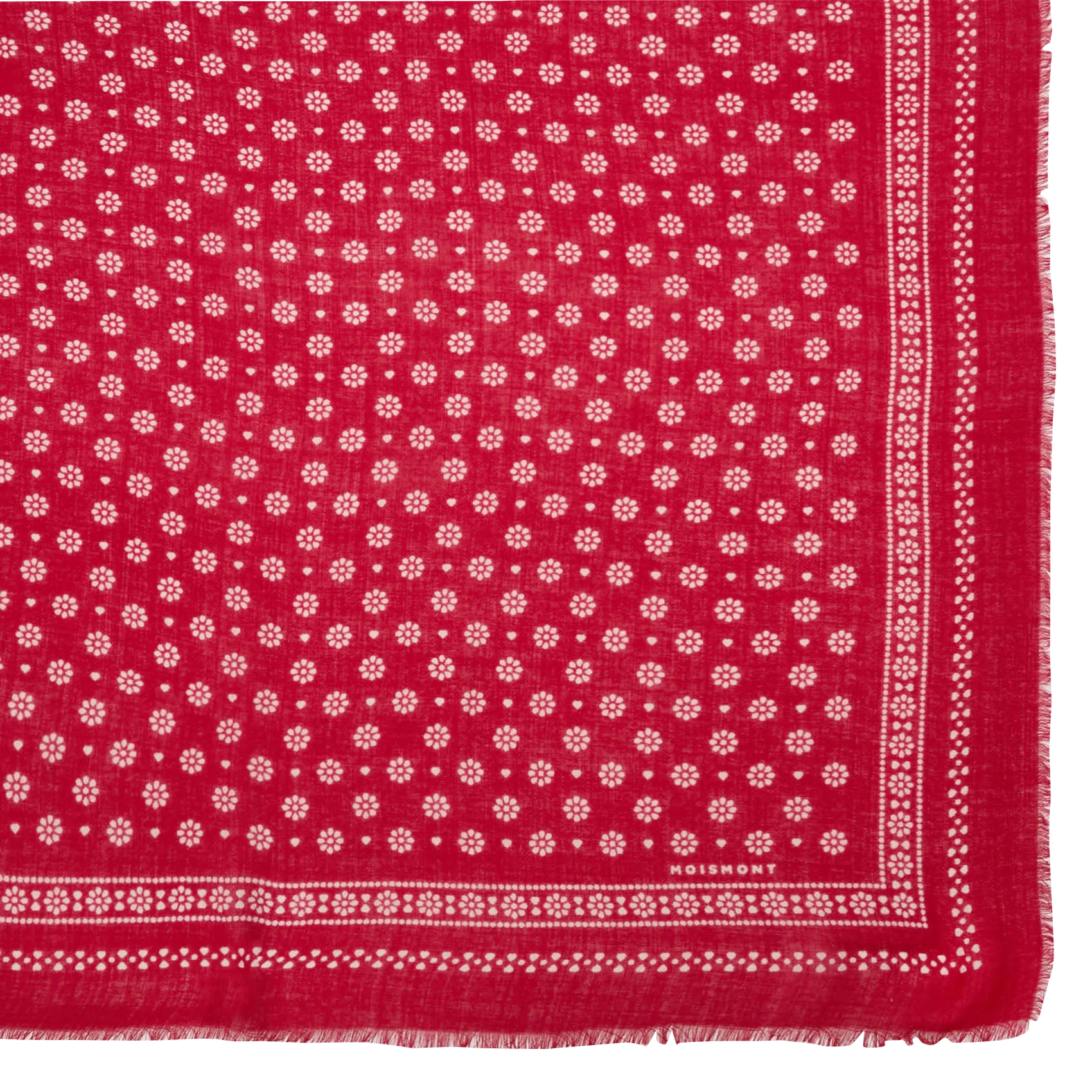 Tuch aus Wolle Rot N°676