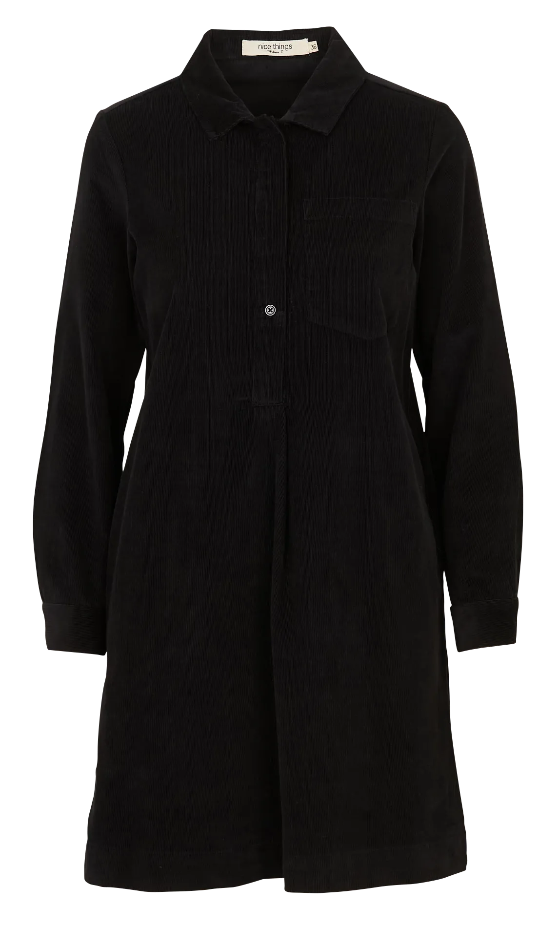 - Schmale Träger zum Binden - Ringerrücken - Weiter Schnitt - Raffung - 100 % Baumwolle - Gefüttert - Rückenhöhe: 94 cm. Schwarz