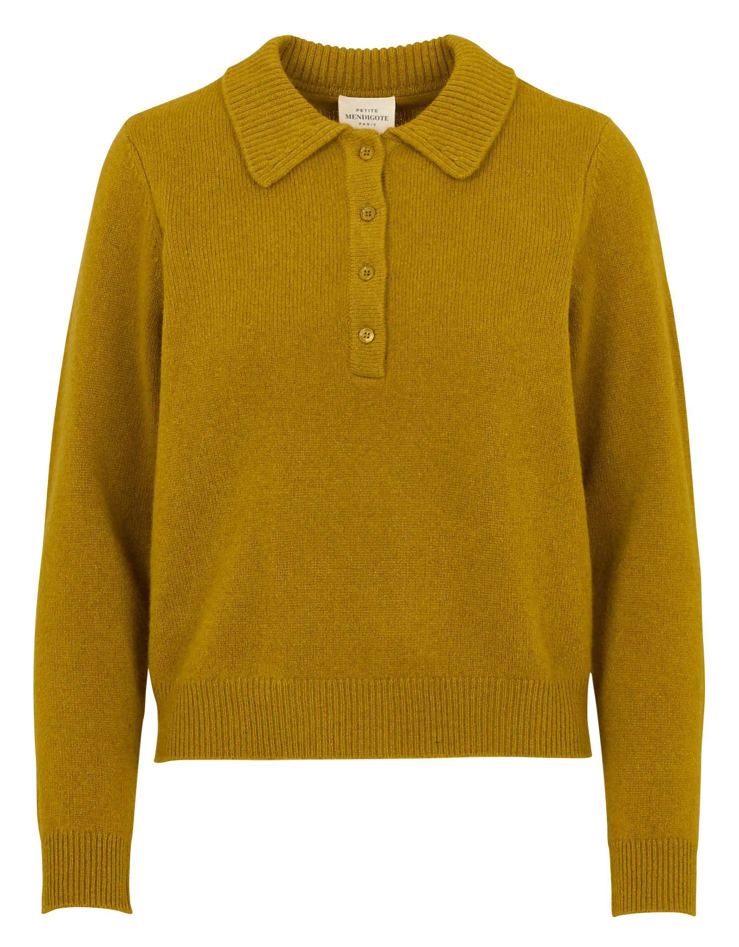 Oversize-Pullover mit Polokragen aus Wolle und Kaschmir Grun MAURICE