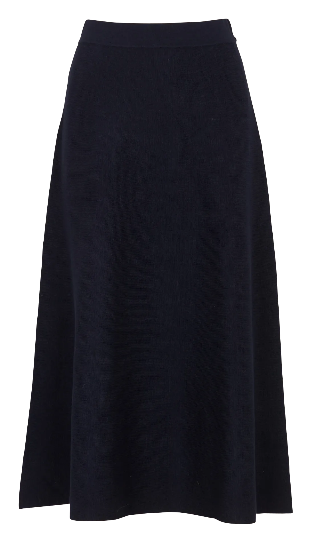 Ausgestellter Midirock aus Baumwoll-Mix Blau JULIENNE