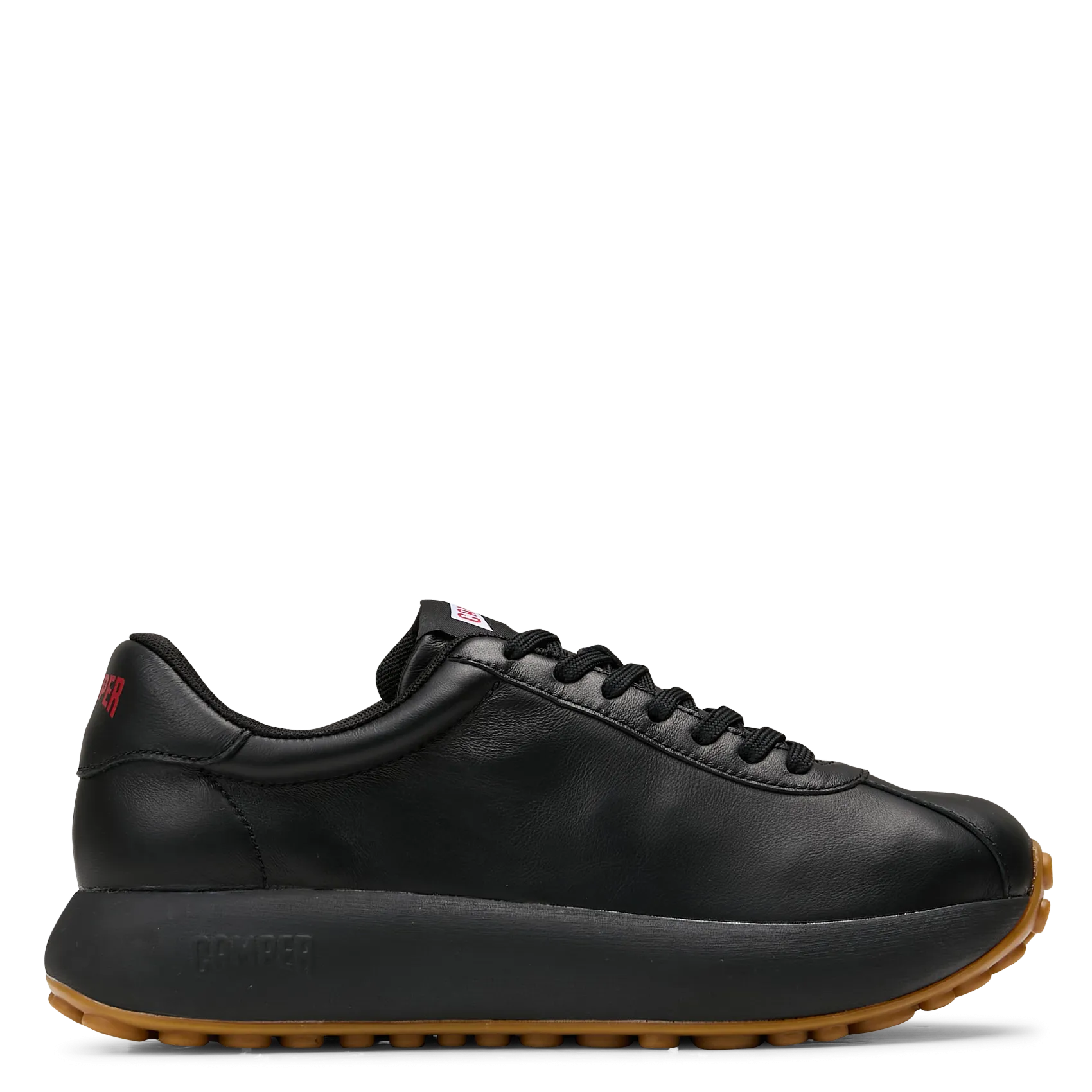 Niedrige Ledersneaker - einfarbig Schwarz PELOTAS ATHENS