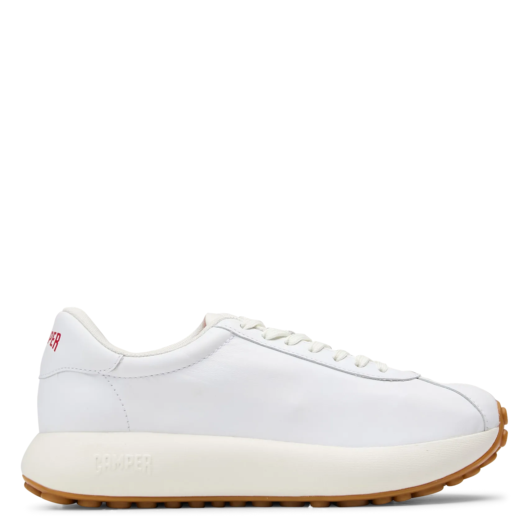 Niedrige Ledersneaker - einfarbig Weiss PELOTAS ATHENS