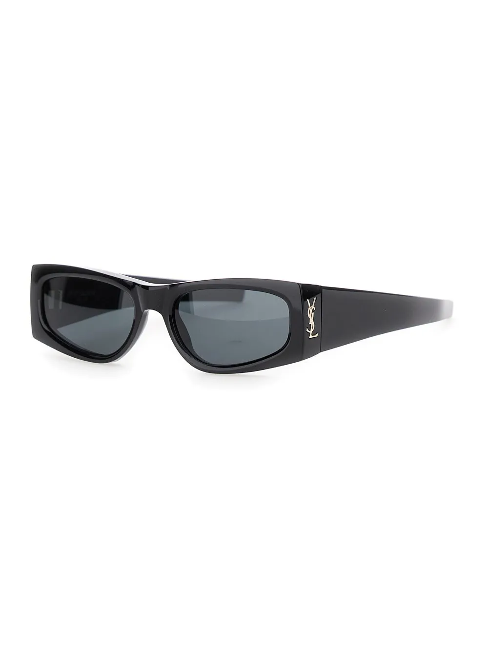 'YSL SL M140' Schwarze Sonnenbrille mit Cassandre aus Azetat Damen