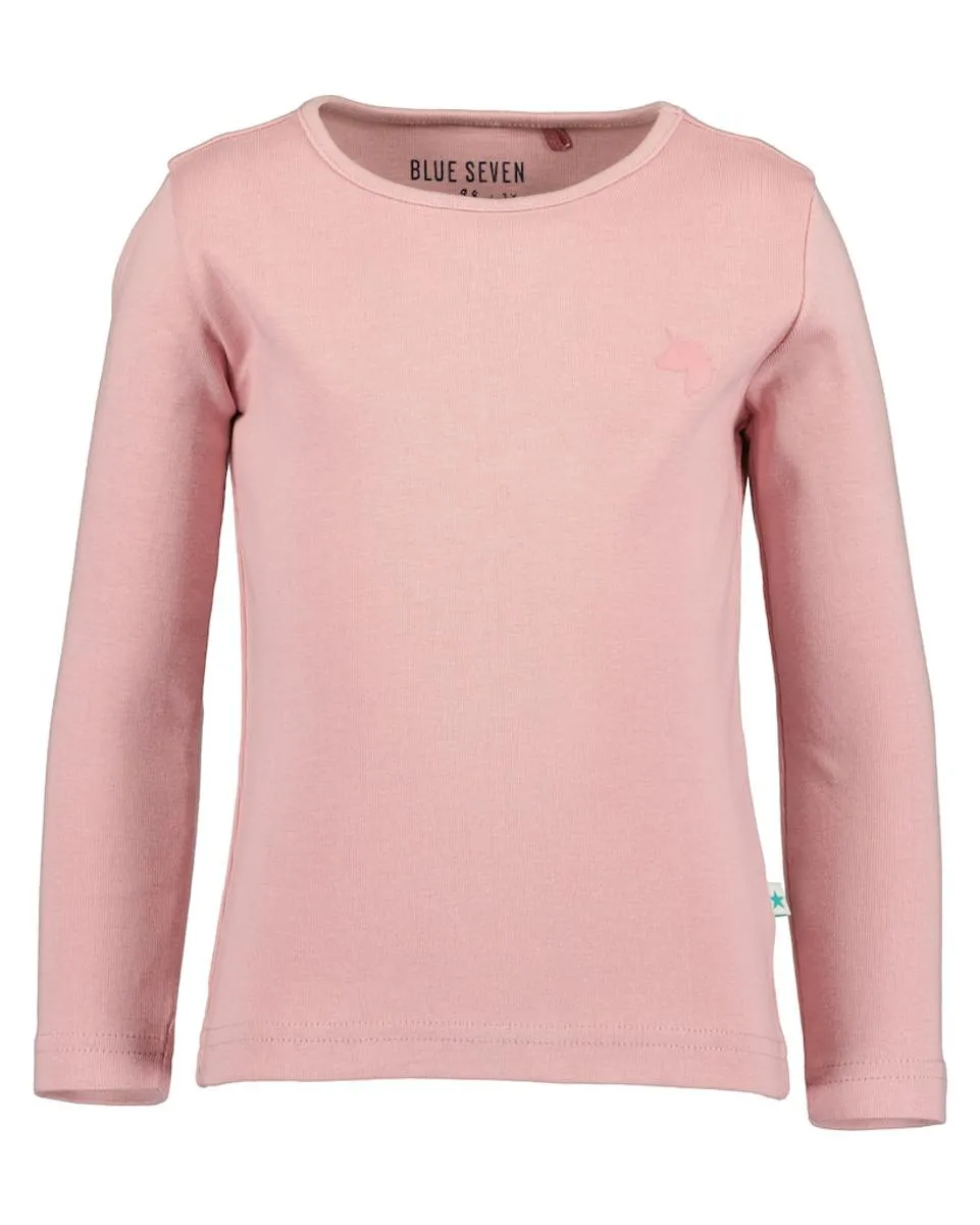 Basic-Langarmshirt, rosa