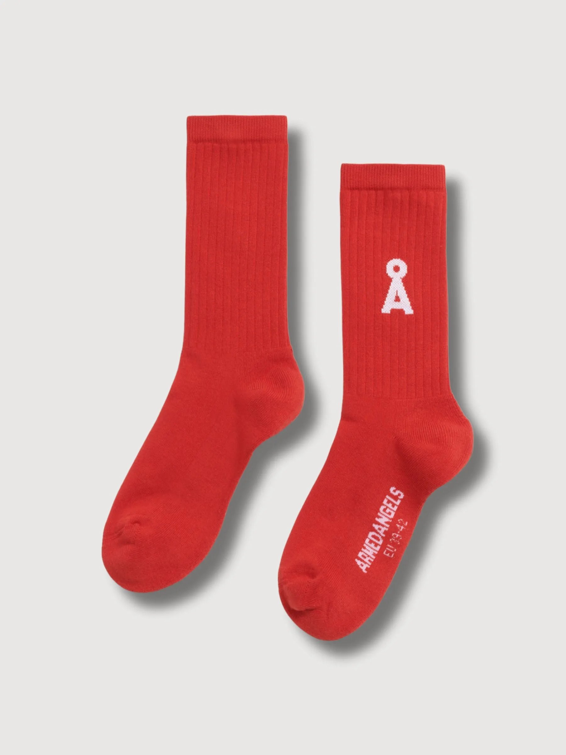 Saamus Bold Coral Blush Unisex Socken | Armedangels