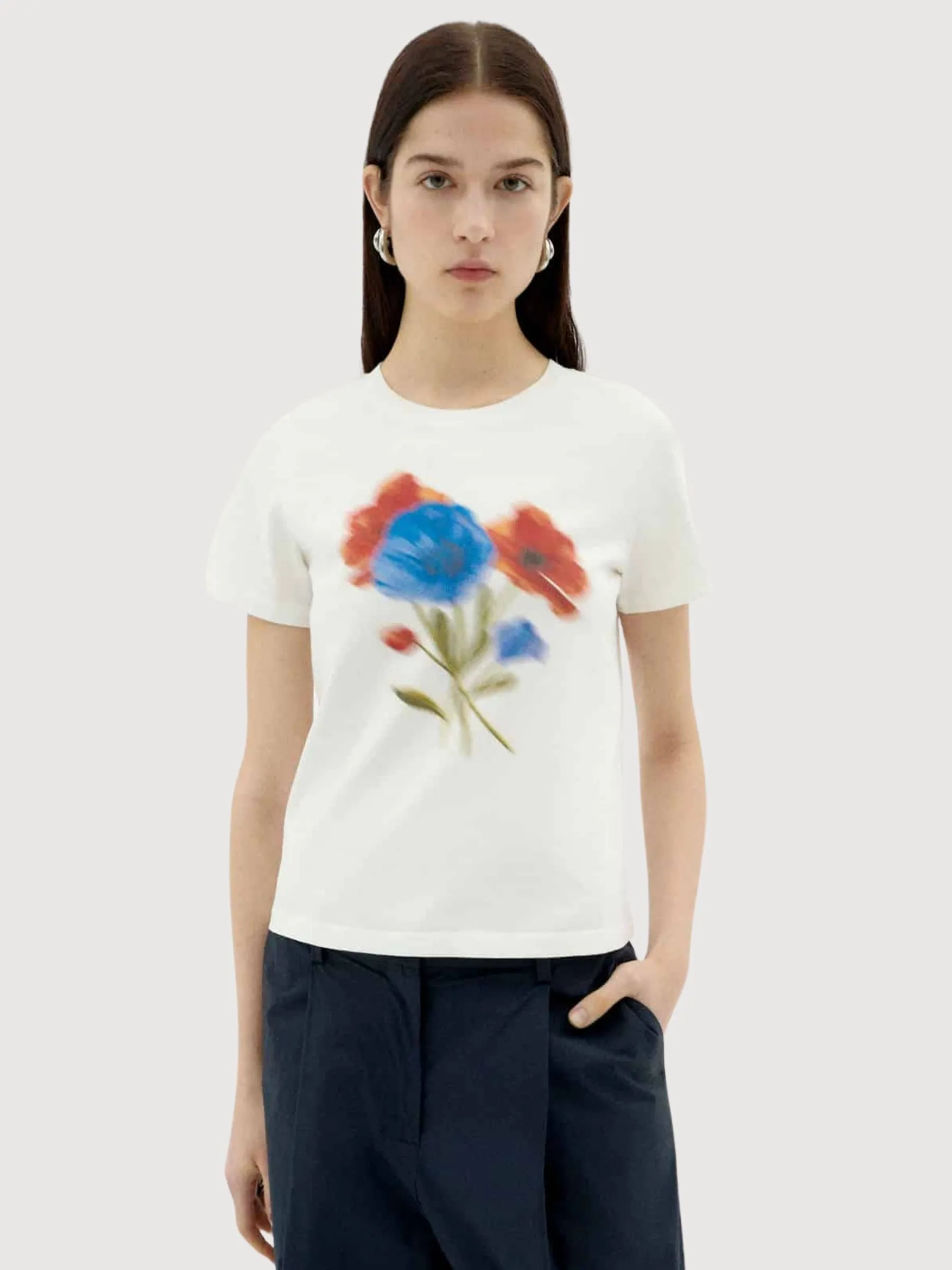 Blurry Flower Ida T-Shirt Damen | Thinking Mu