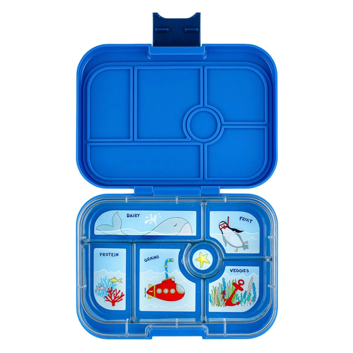 Yumbox Original, True Blue mit Inlay "Polar Bear"