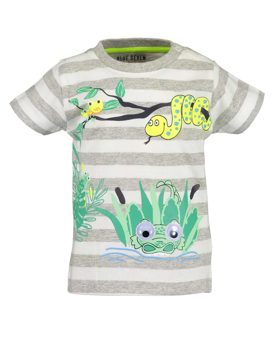 T-Shirt "Dschungel", Biobaumwolle, grau