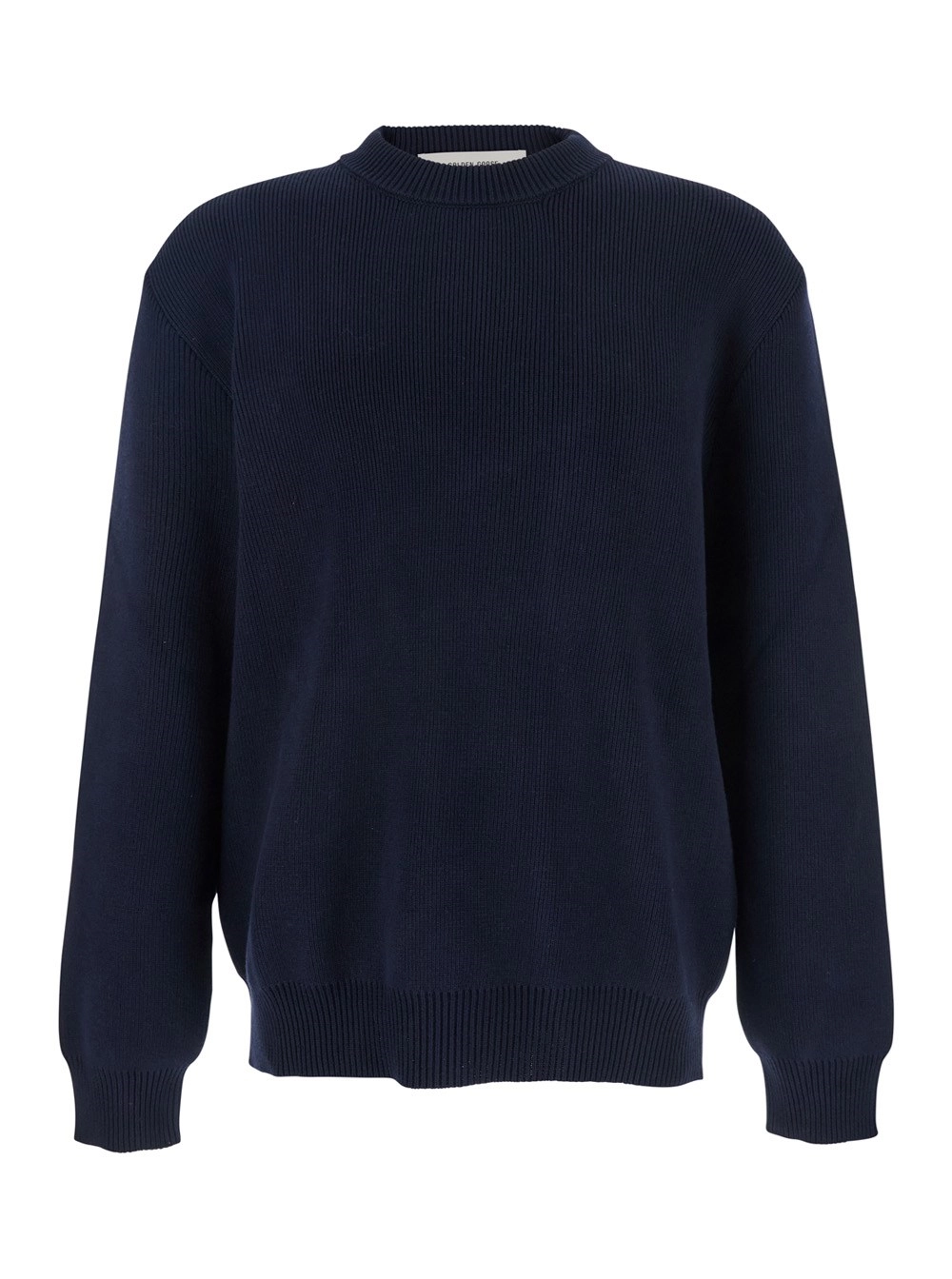 GOLDEN M'S REGULAR KNIT CREW NECK COTTON WITH LOGO