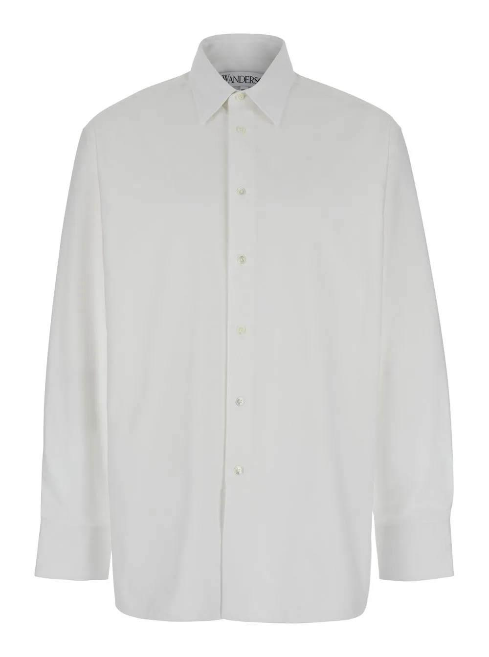 Weißes Hemd mit klassischem Kragen aus Baumwolle Herren