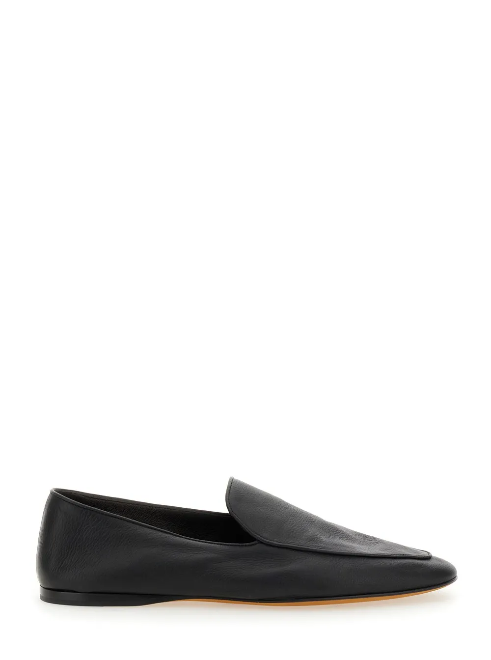 Slip-on-Loafer "Awar" für Damen aus gehämmertem Leder in Schwarz