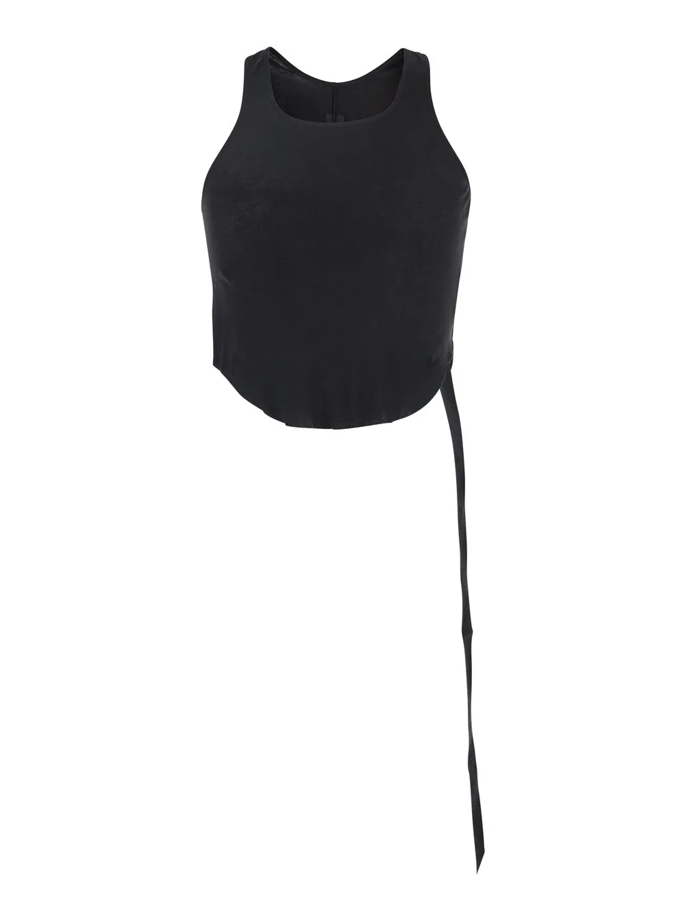 Schwarzes Racerback-Top mit übergroßem Band aus Baumwolle Herren