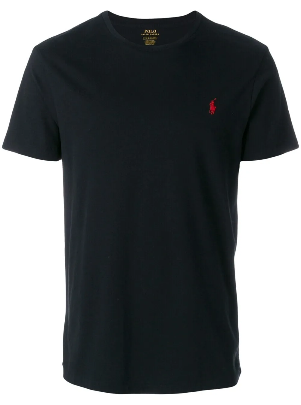 Schwarz Baumwolle T-Shirt mit Logo