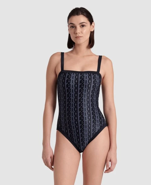 WOMANS ARENA MONOGRAM SWIMSUIT